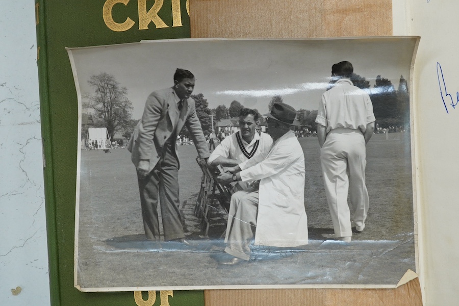 Standing, Percy Cross - Cricket of To-day and Yesterday, vol. 1 only (of 2), The Caxton Publishing Company, 1902; Bedser, Alec and Eric - Our Cricket Story, signed by the authors, Evans Brothers Limited, 1946, together w